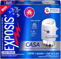 Exposis Casa, Repelente Eletrico Líquido, 1 Aparelho e 1 Refil de 32,9ml