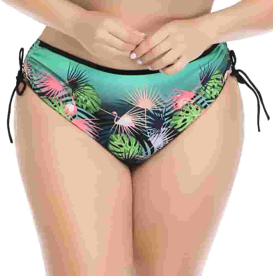 Parte de baixo de biquíni plus size para mulheres, sexy, tamanho grande, roupa de banho