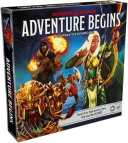 Dungeons & Dragons Adventure Begins, Cooperative Fantasy Board Game, Fast Entry to The World of D&D, Family Game for 2-4 Players, 10 and Up