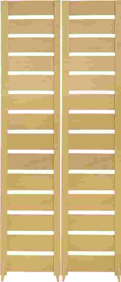 Biombo Slim Divisória de Ambiente MDF Reto Com Pés Painel Separador Decoração (2, Horizontal)