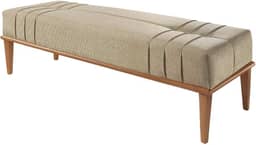 Recamier Em Linho Valentin Agarb Decor Cor:Linho Bege