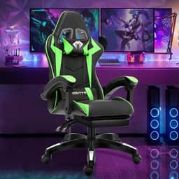 Cadeira Gamer Ergonomica Moderno Verde, Design Ergonômico, Giro de 360 Graus, Material Premium, Adequada para Várias Ocorrências, para Trabalho, Estudo e Jogos