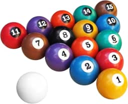 KLOPF, Jogo De Bolas De Sinuca Nacional - 54mm - Cód. 54.07