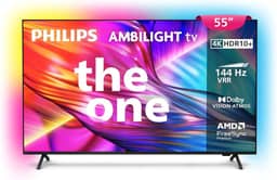 PHILIPS, Smart TV, Ambilight THE ONE 55" 4K 144 Hz, 55PUG8929/78, P5, DTS Play-Fi, Freesync, Dolby Vision e Atmos, 40 WRMS