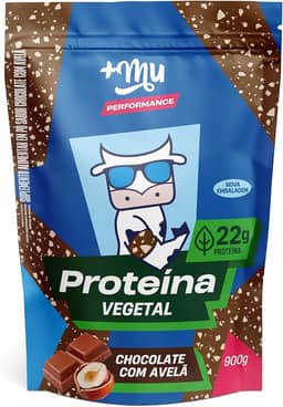 +Mu Proteína Vegetal Sabor Chocolate c/ Avelã 22g - Refil 900g