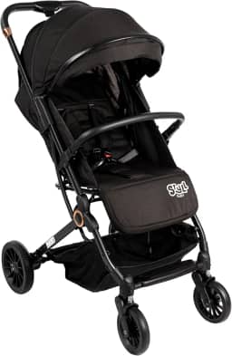 Carrinho de Bebê Passeio Vira Berço Compact Styll Baby Preto