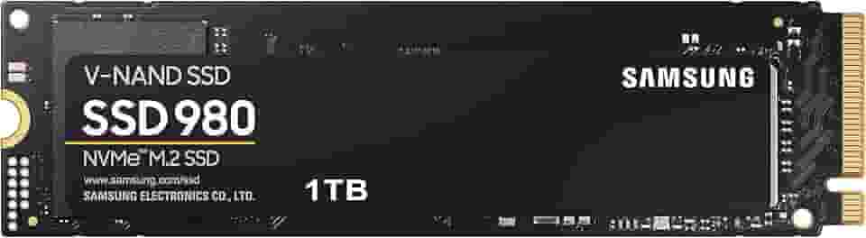 SAMSUNG 980 SSD 1TB PCle 3.0x4, NVMe M.2 2280, unidade de estado sólido interna, armazenamento para PC, laptops, jogos e mais, tecnologia HMB, Turbowrite inteligente, velocidades de até 3.500 MB/s,