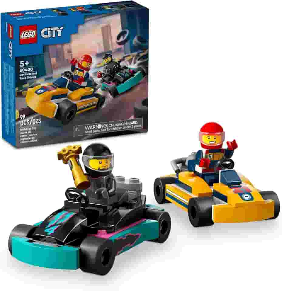 LEGO Set City Great Vehicles 60400 Carros de Karting e Pilotos 99 peças