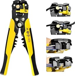 Alicate Decapador Automático 3 em 1 Profissional | Ferramenta de Corte, Desencapamento e Crimpagem de Fios e Cabos | Descascador com Ajuste Preciso e Linha Premium Durável