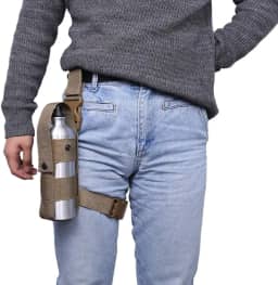 MiOYOOW Bolsa de spray de pimenta para coxa, bolsa de spray ajustável Mk9 spray Mk9, suporte de extintor de incêndio para perna esquerda/direita