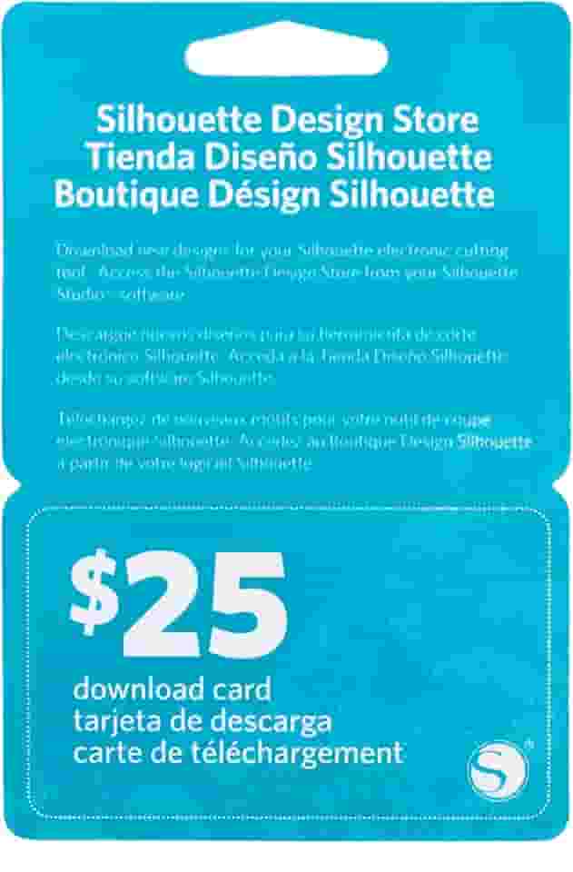 Silhouette America Vale-presente de download de US$ 25
