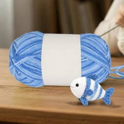 Fios de crochê para meias de tricô, chapéus, cachecóis, novelos de 3 camadas para viagens e casa