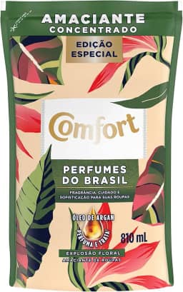 COMFORT Amaciante Refil Edição Especial Perfumes do Brasil, Tamanho: 810 ml (Pacote de 1)