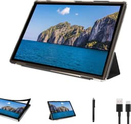 NOVOJOY ZB10S3IN1 - Tablet de 10 Polegadas Cinza com Câmera 8MP, 6GB RAM, 32GB ROM (Expansível até 1TB), Android 14, Bateria 6000mAh, Tela HD IPS 1280x800, Inclui Capa e Stylus