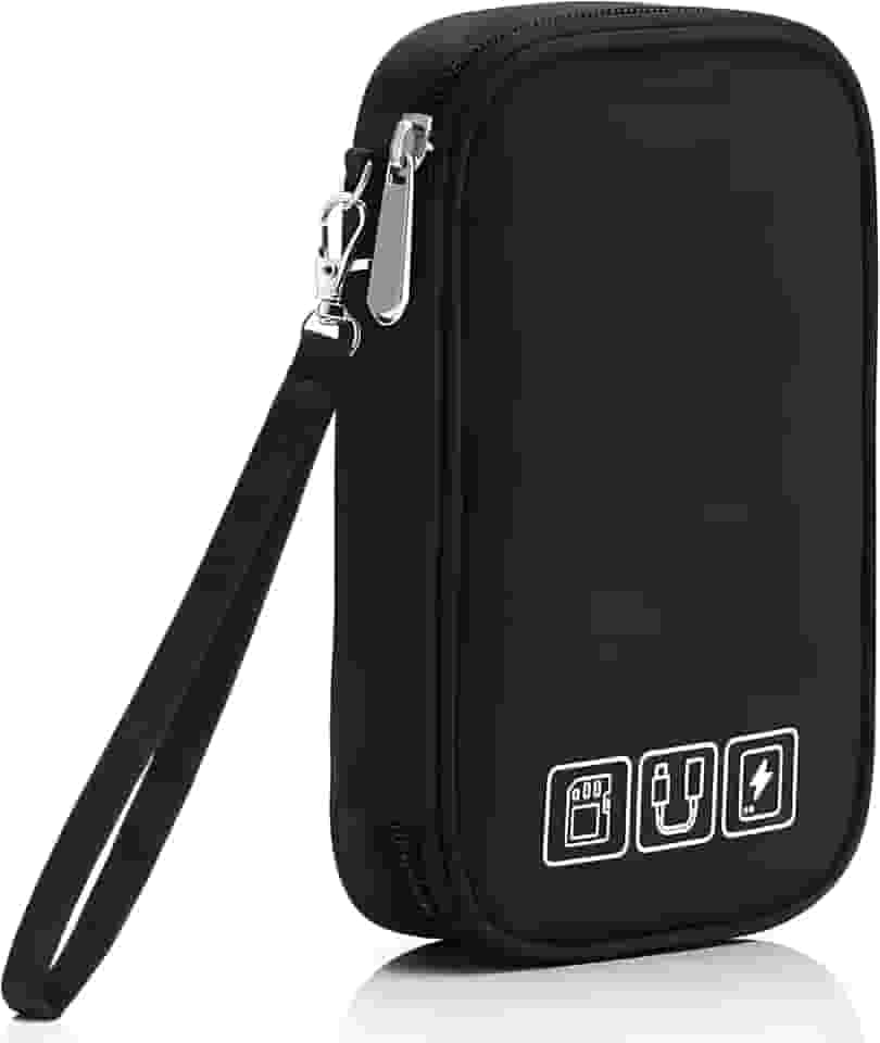 Estojo Organizador De Cabos Premium, Carregadores, Acessórios Eletrônicos, Impermeável E Compacto Para Viagem Marca VARENZIA