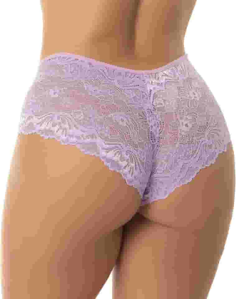 Kit 5 Calcinhas Em Renda Tanga Shortinho Sexy Lingerie Luxo