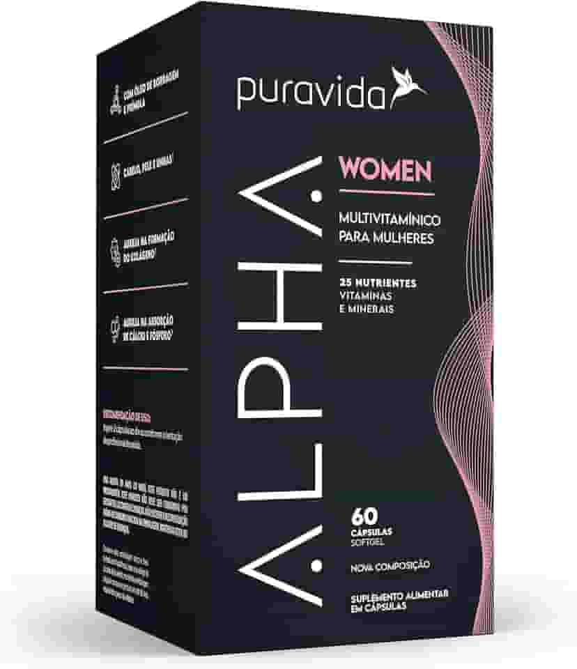 Puravida Suplemento alimentar Alpha Women 60 cápsulas