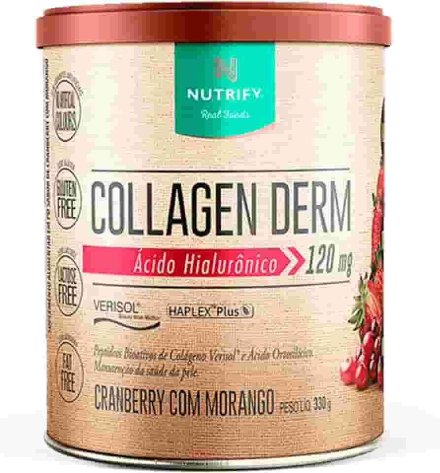 Nutrify - Colágeno Collagen Derm - 330g - Cranberry com Morango