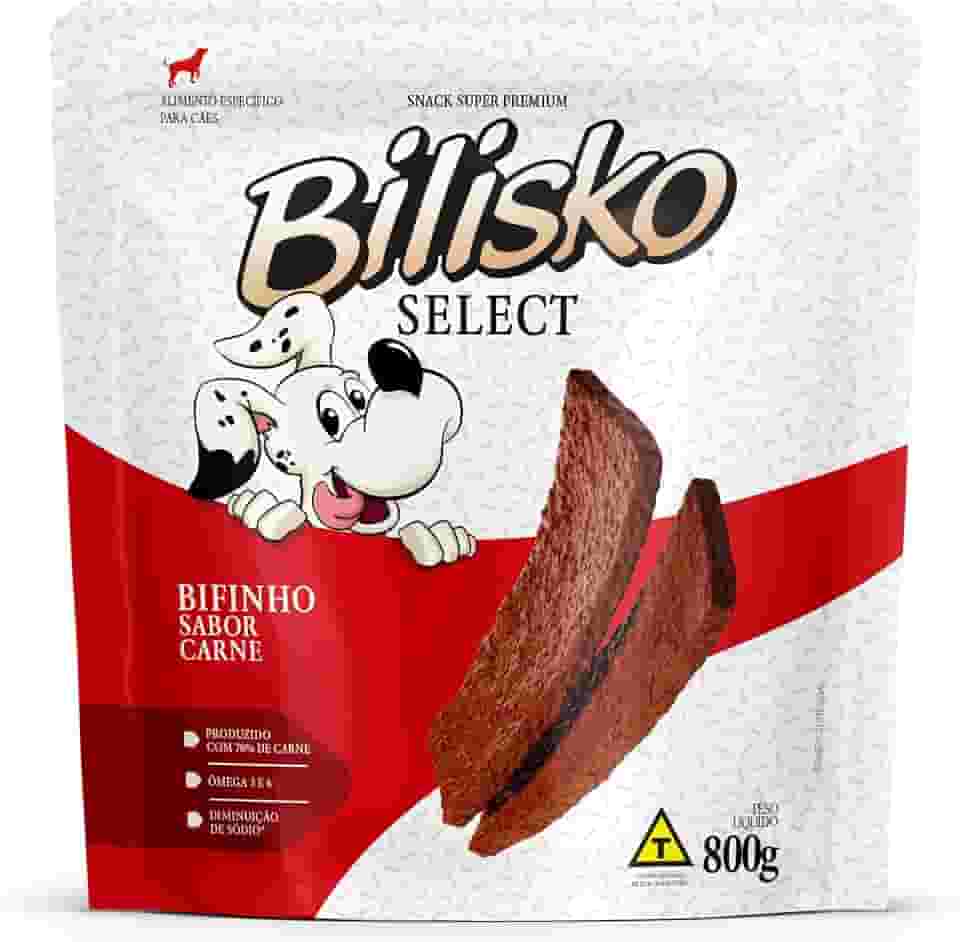 Bilisko Petisco Bifinho Sabor Carne Para Cães - 800G