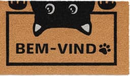 Tapete Capacho Pet 'Bem-Vindo' – 60x33cm | Estilo, Charme e Acolhimento logo na entrada