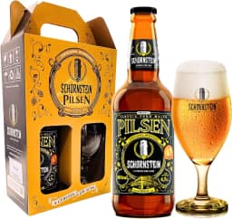 Kit de Cerveja Artesanal para Presente - Schornstein 1 Garrafas 500 ml + Taça 350 ml