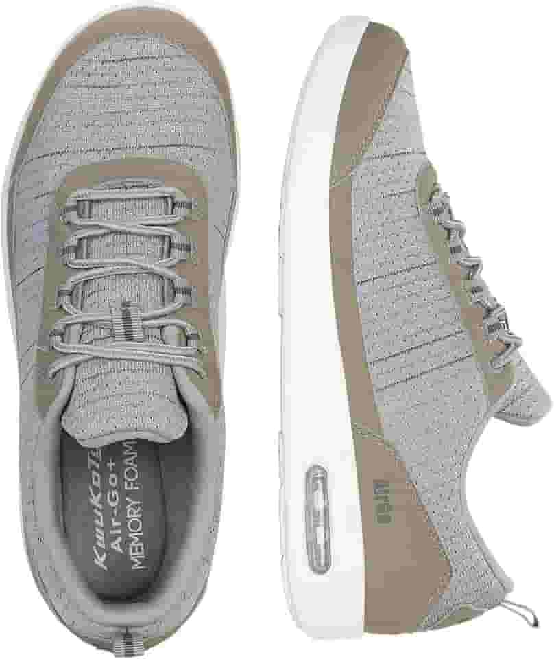 Tênis ortopédico de corrida, primavera, caminhada, leve, confortável, amortecimento de ar, ajuste amplo, tamanho 36-44, Cinza, 10.5 Wide Women/9 Wide Men