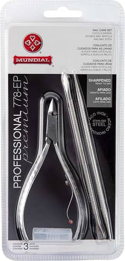 Alicate Para Cutículas Inox, Mundial S/A, Prateado