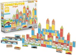 Construtor 80 Peças Junges Madeira