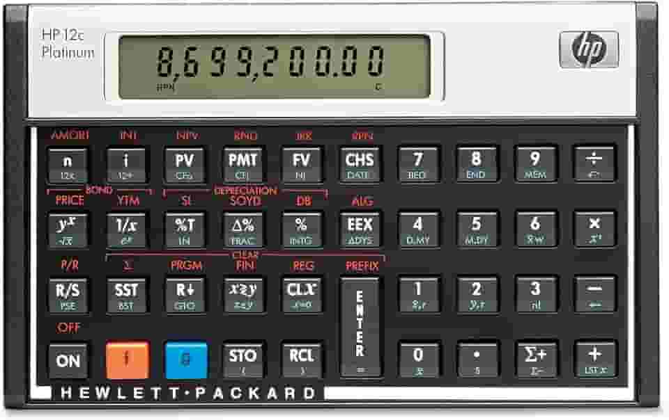 HP HP12CPLAT Financial Calculator