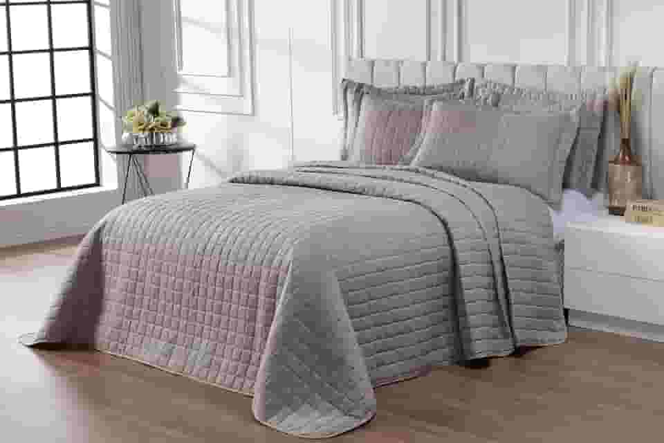 Kit Cobre Leito 400 Fios Completo Dupla Face Solteiro, Casal, Queen e King Size. (Avelã, Casal - 3 pcs)