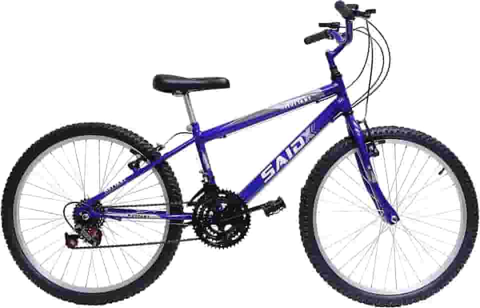 Bicicleta de Passeio Saidx Bike - Aro 24 de 18 Marchas - Freios V Brake