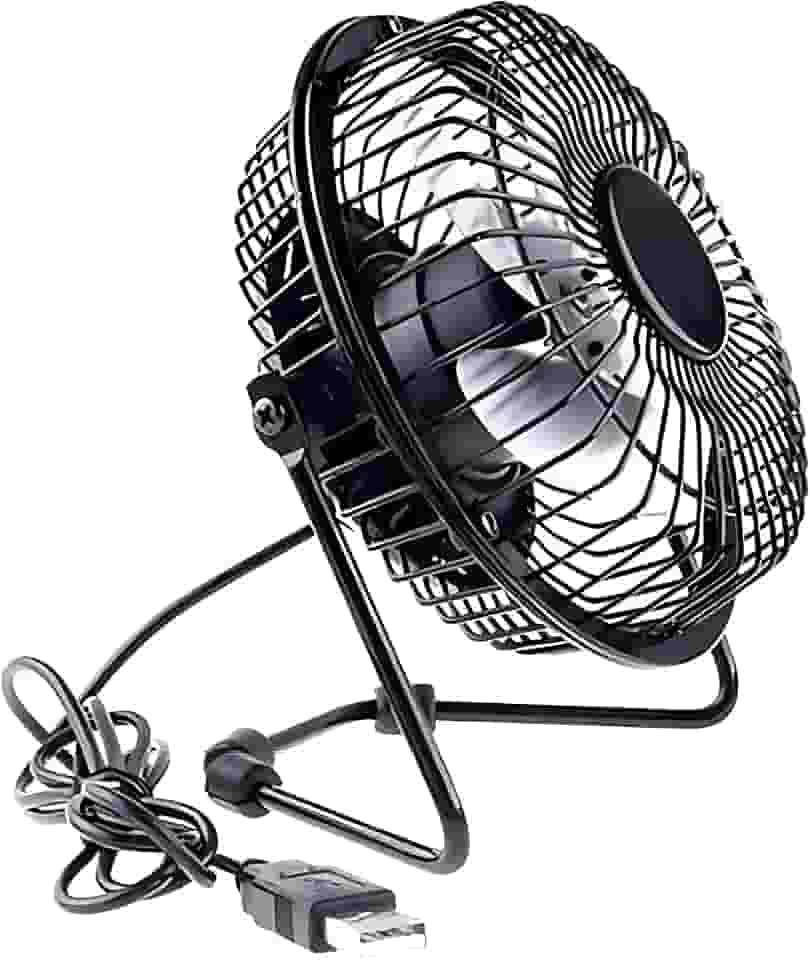 Mini Ventilador USB de Mesa Silencioso Portátil - Compacto para PC, Notebook e Escritório