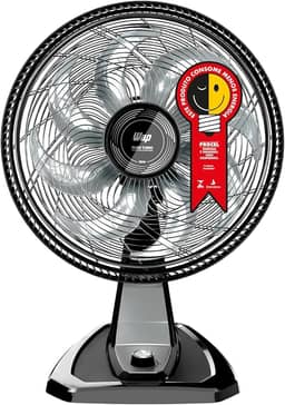 WAP Ventilador de Mesa e Parede 50cm FLOW TURBO, Tecnologia Silenciosa e Econômica, 8 Pás e 3 Velocidades, 180W 127V