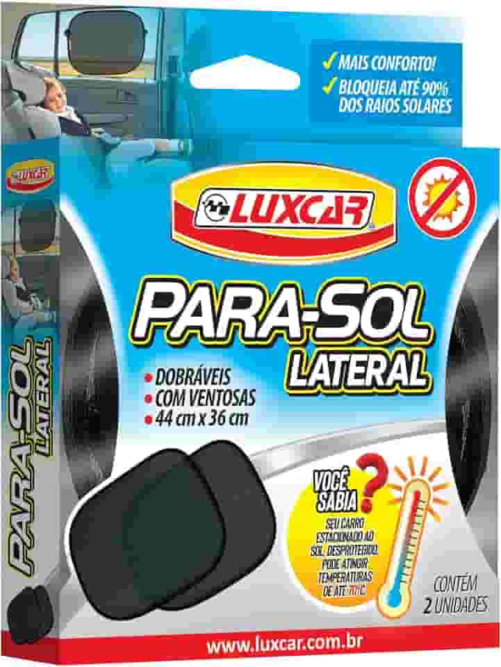 Luxcar Para-Sol Lateral Dobráveisl 44 cm x 36 cm – 2 Unidades com Ventosas