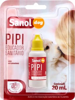 Sanol Dog Educador Sanitário Para Cães Pipi 20 Ml Branco