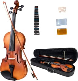 Violino 4/4 Iniciantes Regulagem Cavalete Estandarte Alma Harmonia Ideal Ressonância Acabamento De Luxo