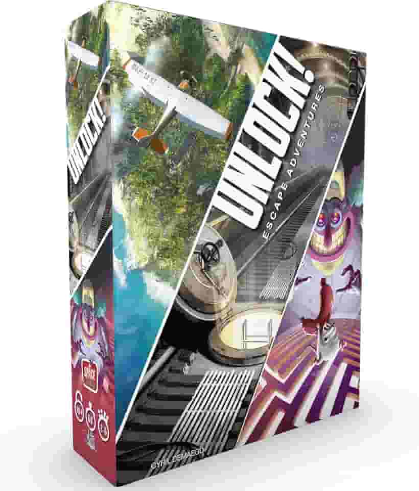 UNLOCK! Escape Adventures Card Game | Escape Room Games for Adults and Kids | Mystery Games for Family Game Night | Ages 10 and up |2-6 Players | Average Playtime 1 Hour | Made by Space Cowboys