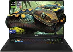 MSI Notebook para jogos Vector A18 HX, AMD Ryzen 9-9955HX, RAM DDR5 de 32 GB, SSD PCIe de 2 TB, QHD+ de 18 polegadas (2560 x 1600) tela 240Hz, Nvidia G-Force RTX 5070Ti, teclado RGB de 24 zonas, W11