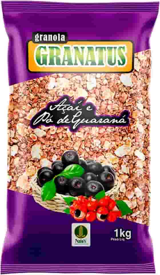 Natu's, Granola com Açaí & Pó de Guaraná, Power, Granatus, 1 Kilo