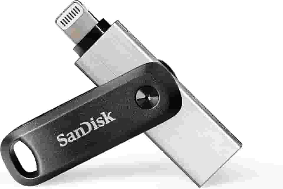 SanDisk Pen Drive Go iXpand de 256 GB para iPhone e iPad - SDIX60N-256G-GN6NE, preto
