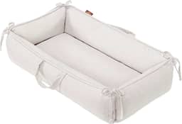 Ninho Redutor de Berço Linho Bege Mescla