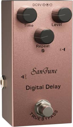 SanJune Pedal De Delay Digital Para Guitarra Elétrica E Baixo - Tamanho Mini