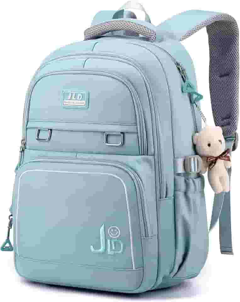 Mochila casual feminina de grande capacidade, bolsa escolar para estudantes, pode acomodar bolsa para laptop de 15,6 polegadas CUTBLAJAT-9502