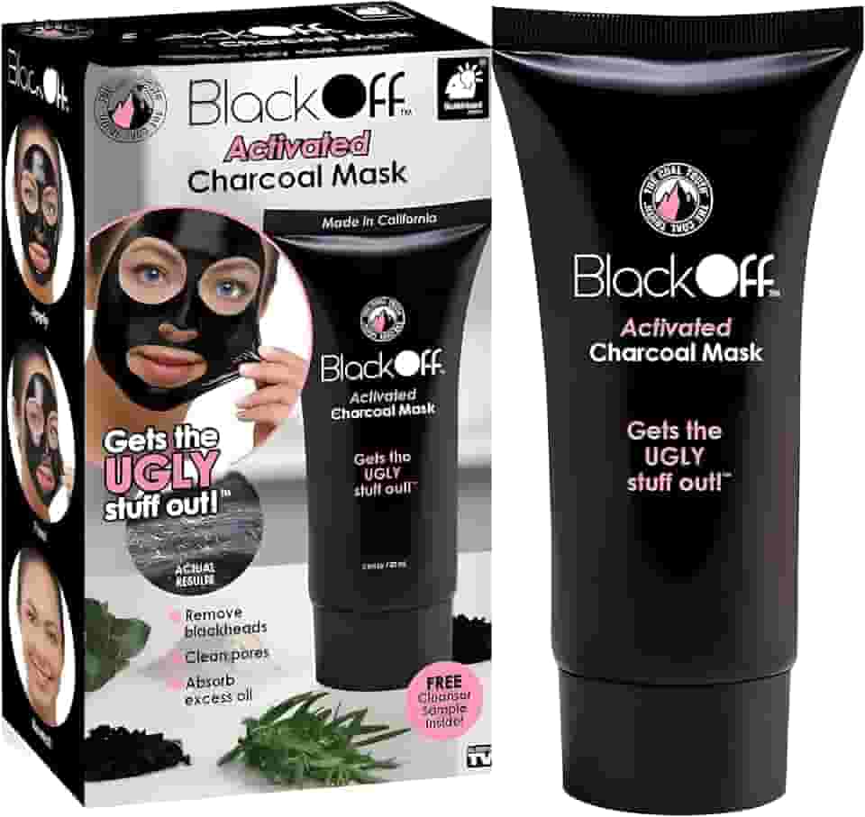 Máscara de Limpeza Facial Profissional Black Off 82 ml - Tirar e Remover Cravos e Espinhas, Limpeza de Pele e Removedora Com Ingredientes Naturais