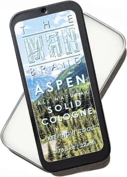 The Man Brand Aspen Colônia sólida para homens - Cera natural, fragrância redefinida (21 g)