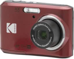 KODAK Câmera digital PIXPRO Zoom FZ45-RD de 16 MP com zoom óptico de 4X, ângulo amplo de 27 mm e tela LCD de 2,7 polegadas (vermelha)
