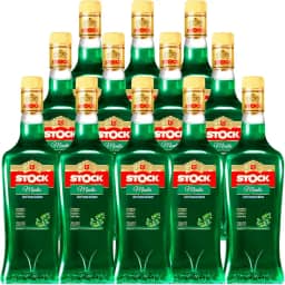 Licor Creme de Menta Stock 720ml 12 Unidades