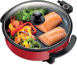 Panela Elétrica Redonda, Mondial, Vermelho, 1200W, 220V - PE-28