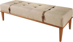 Recamier Em Linho Yarin Agarb Decor Cor:Linho Bege Claro