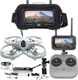 Drone Tinyhawk Lite FPV com câmera RTF kit com óculos FPV e controle remoto para iniciantes pronto para voar conjunto com ERLS RunCam Nano 3 VTX 25mW 100mW 400mW Super leve 37g 75mm 750mAh